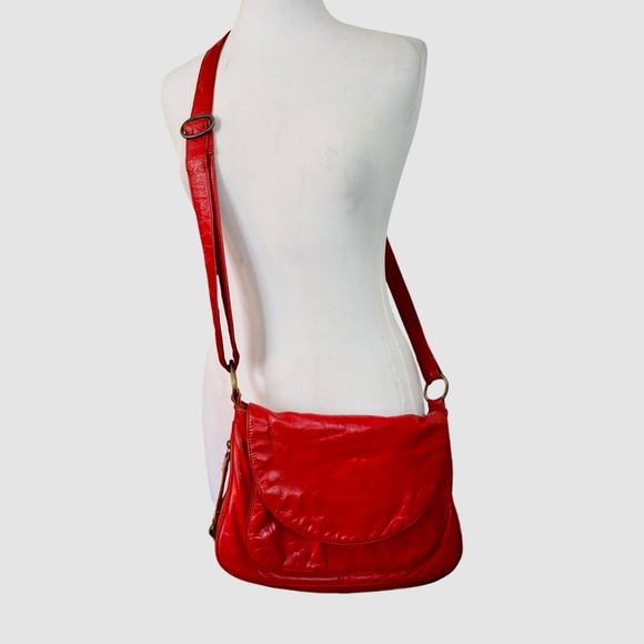 latico Handbags - Latico Red Leather Crossbody Bag